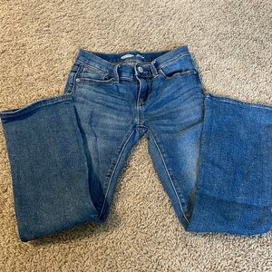 Old Navy girls boot cut jeans size 8 with adjustable waist. Like New condition